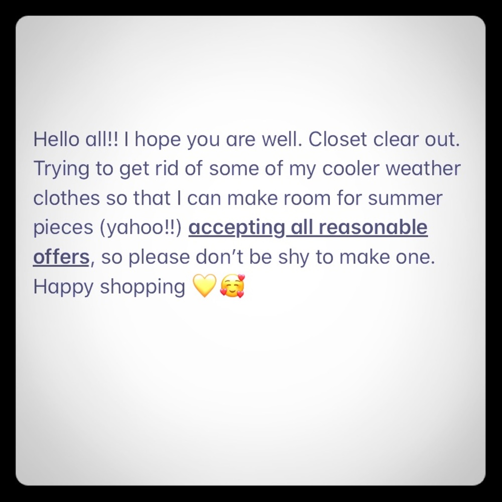 CLOSET CLEAR OUT SALE
